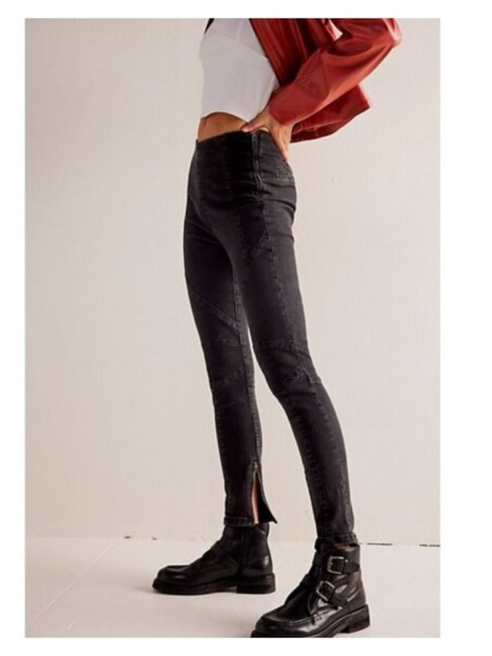 We The Free Bella Moto High-Rise Skinny Jeans - 25